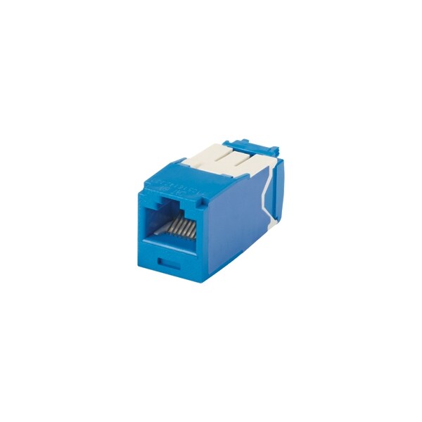 Panduit 1-PORT MOD JACK IDC 8W8P UTP, T568A/B TX6A CAT6A IP10, BLUE ROHS CJ6X88TGBU